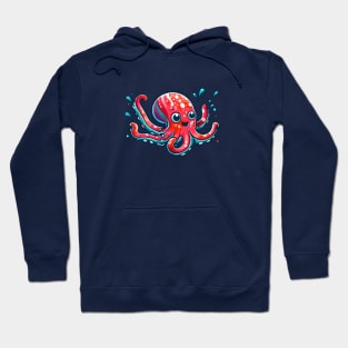 Cute red octopi Hoodie